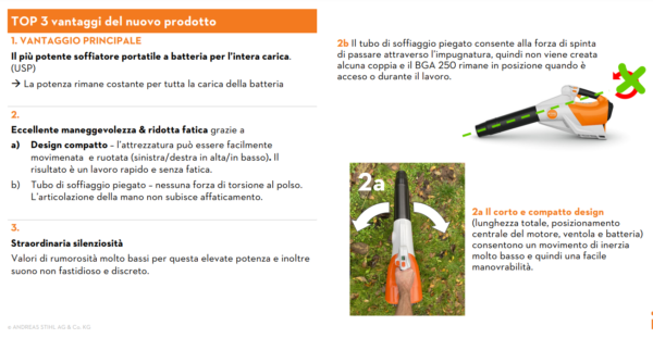 SOFFIATORE A BATTERIA STIHL BGA 250 - immagine 3